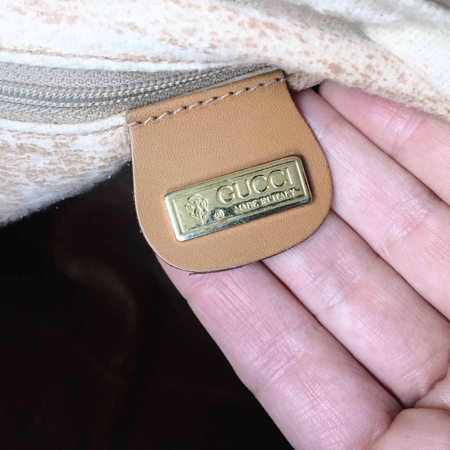 Gucci Boston web GG monogram bag