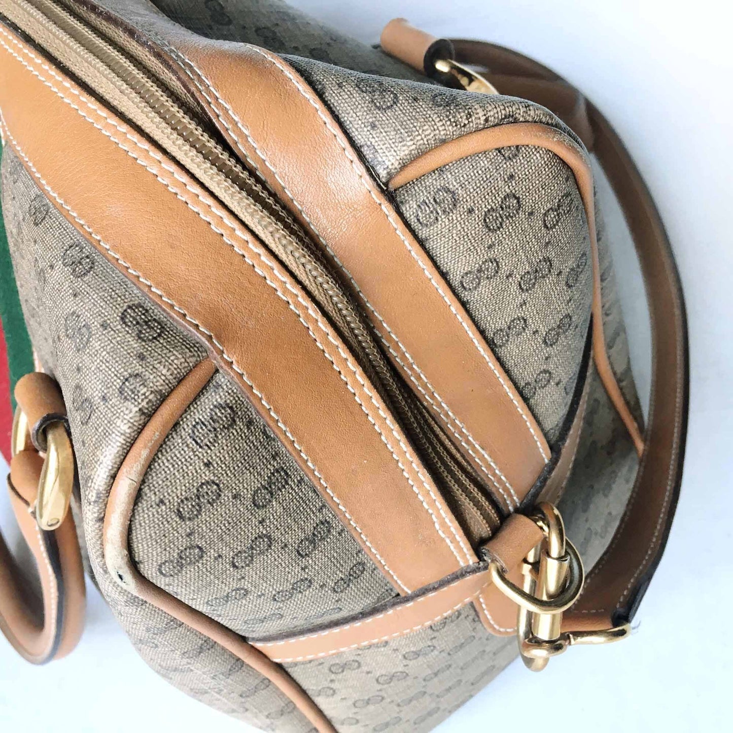 Gucci Boston web GG monogram bag