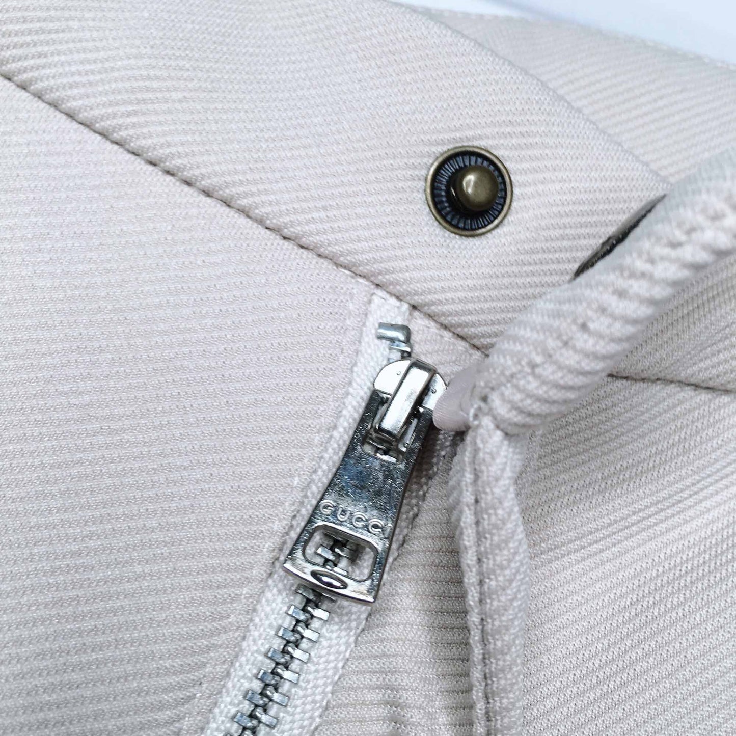 Gucci high rise crop trouser with striped waistband - size 38