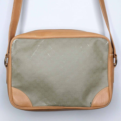 Vintage Gucci leather GG monogram crossbody bag