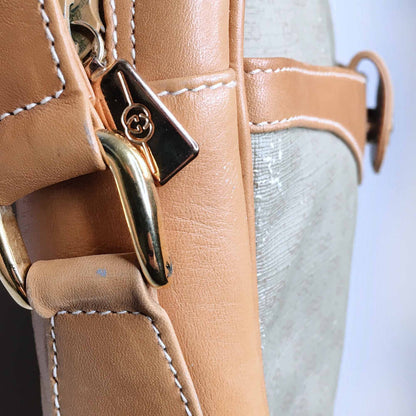 Vintage Gucci leather GG monogram crossbody bag