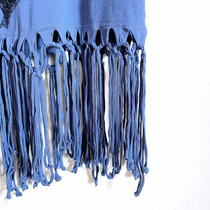 Guess festival fringe Dare to Dream studded crop top - size Medium