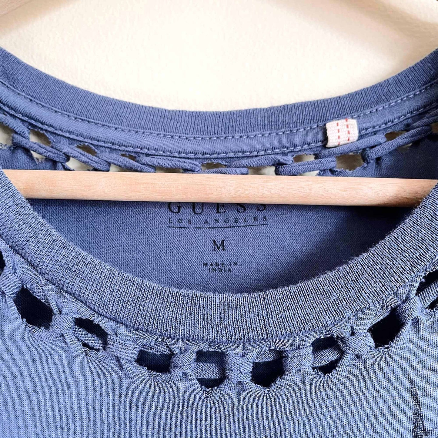 Guess festival fringe Dare to Dream studded crop top - size Medium