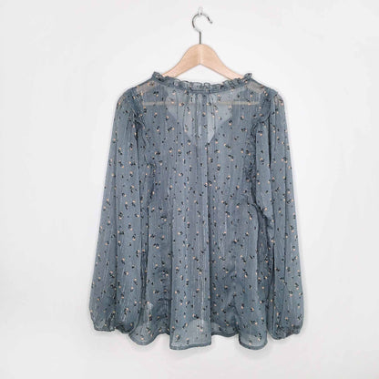 Guest Editor Anthropologie metallic boho blouse - size Large