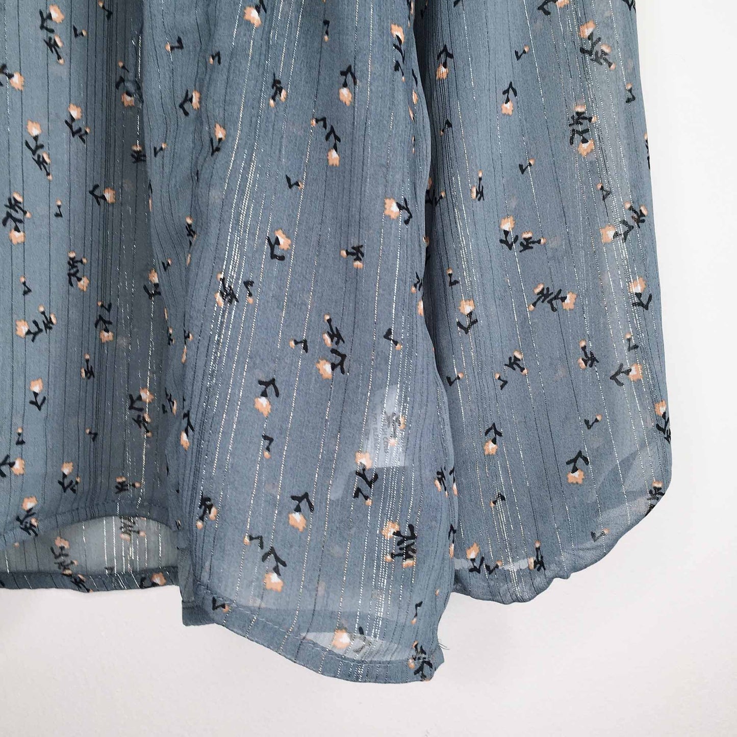 Guest Editor Anthropologie metallic boho blouse - size Large