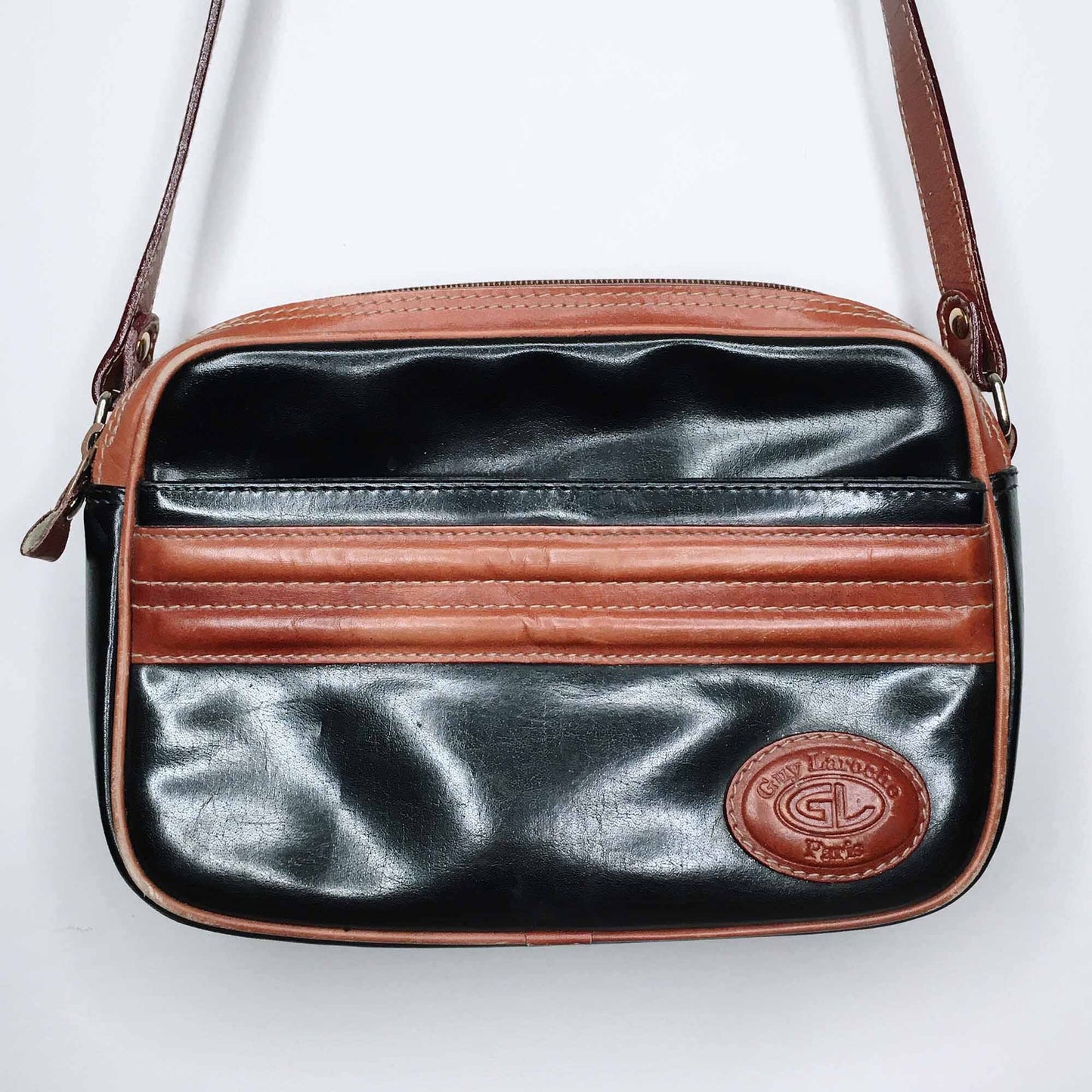 Vintage Guy Laroche Paris leather cross body