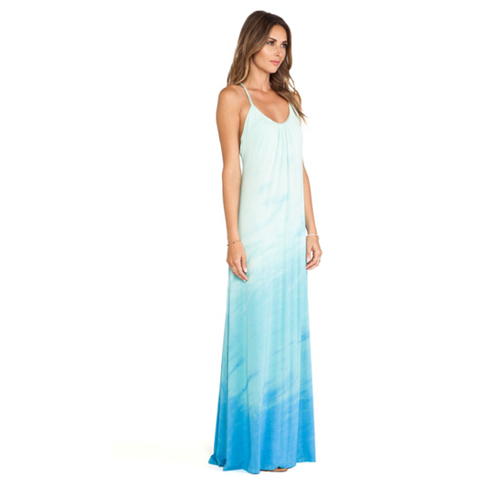 gypsy 05 desouk ombre tie back maxi dress - size small