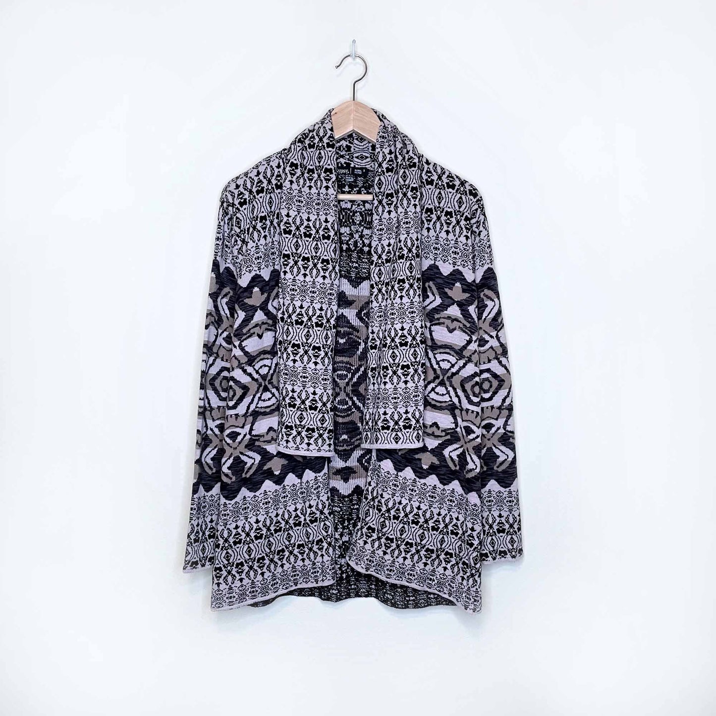 gypsy 05 boho orvieto waterfall open cardigan - size small