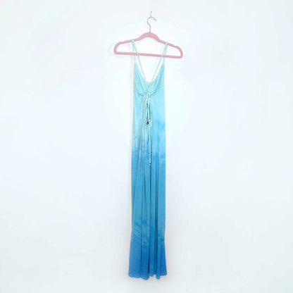 gypsy 05 desouk ombre tie back maxi dress - size small