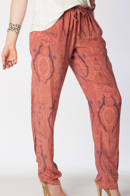 Gypsy 05 silk drawstring pant - size Small