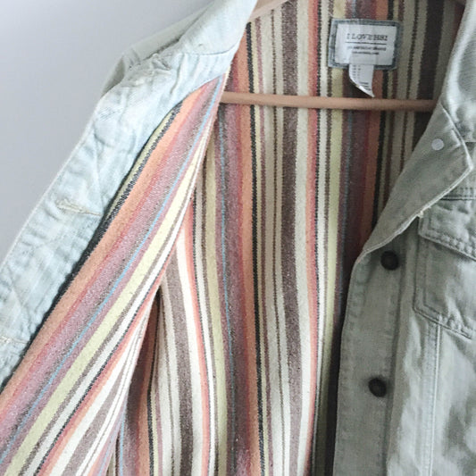 I love H81 Lined Boho Jean Jacket - size Large