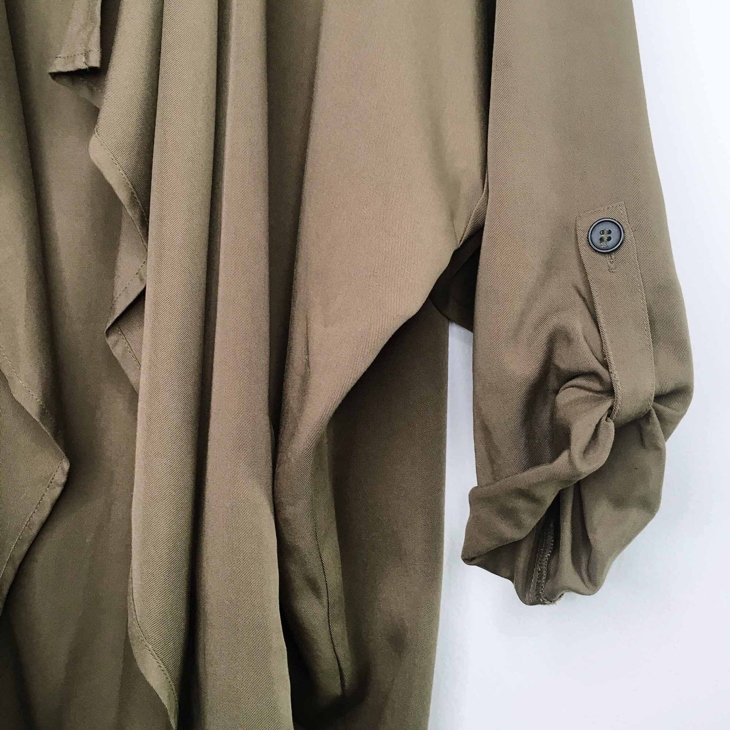 H&M Conscious oversized waterfall trench coat - size Small