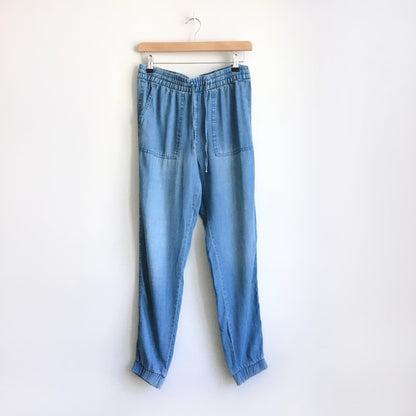 H&M chambray joggers - size 6