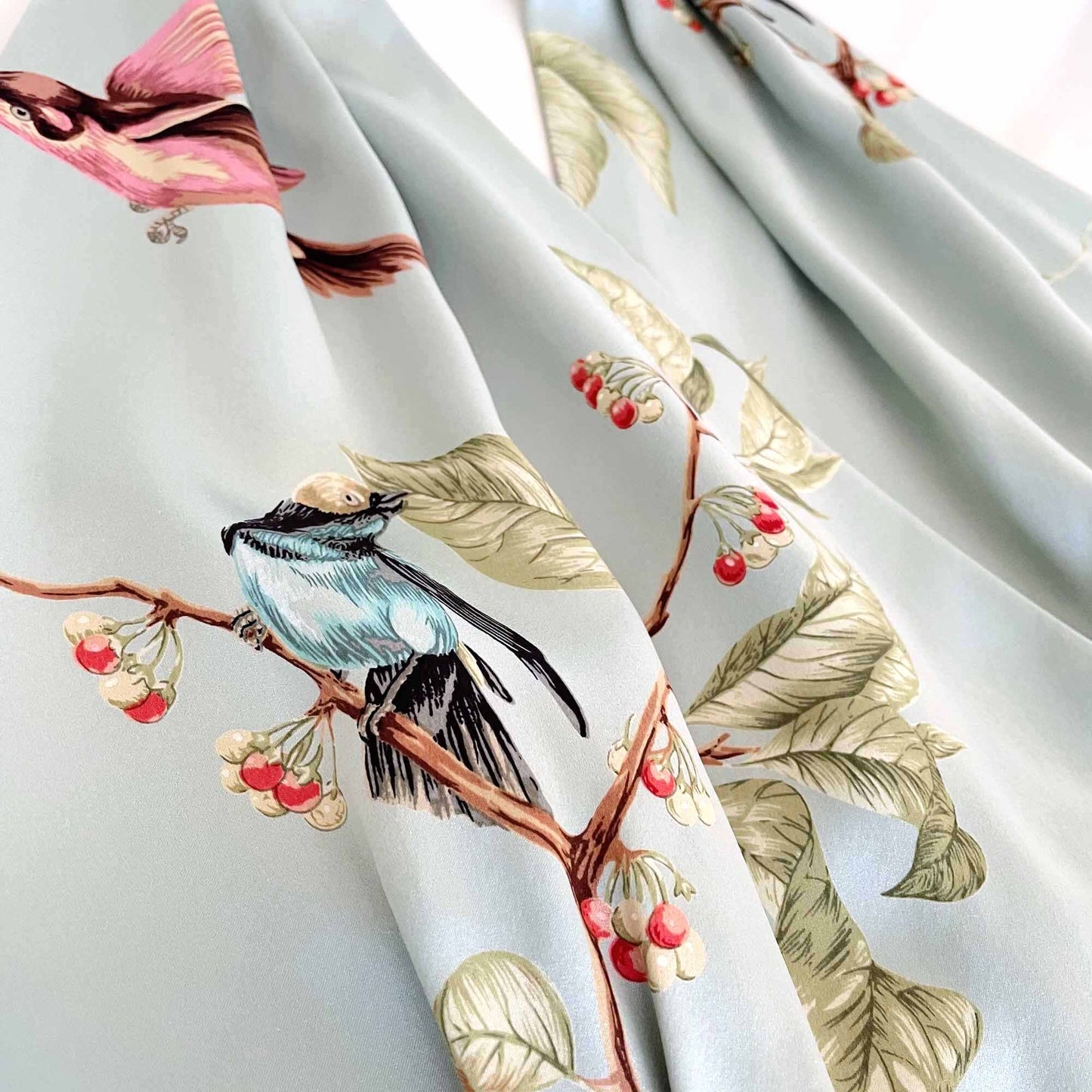 Doncaster silk sunflower bird print halter top - size 6