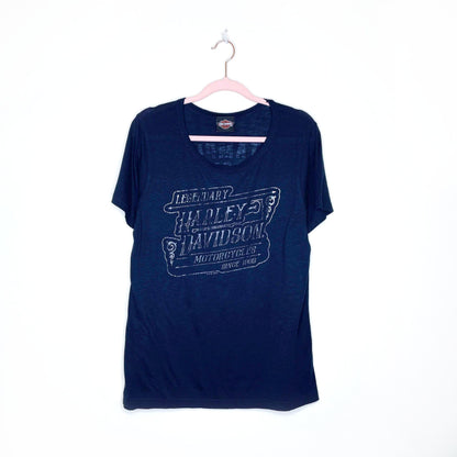 harley davidson mexico metallic graphic tee - size large