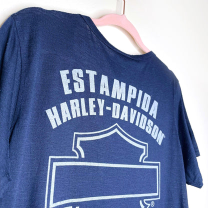 harley davidson mexico metallic graphic tee - size large