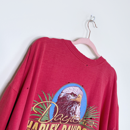vintage 90s harley daytona beach bike week tee - size 3xl