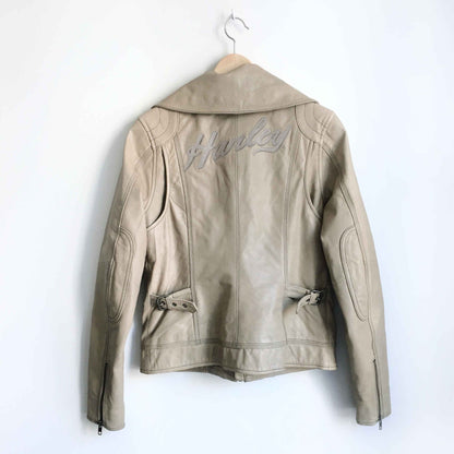 Harley Davidson leather moto jacket - size Medium