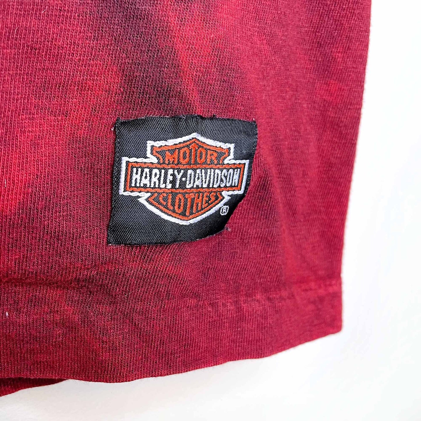 vintage 90's kids harley eagle tie dye tee - size small