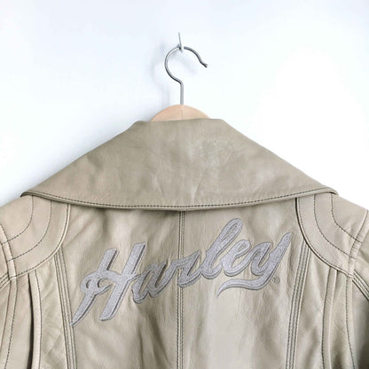 Harley Davidson leather moto jacket - size Medium