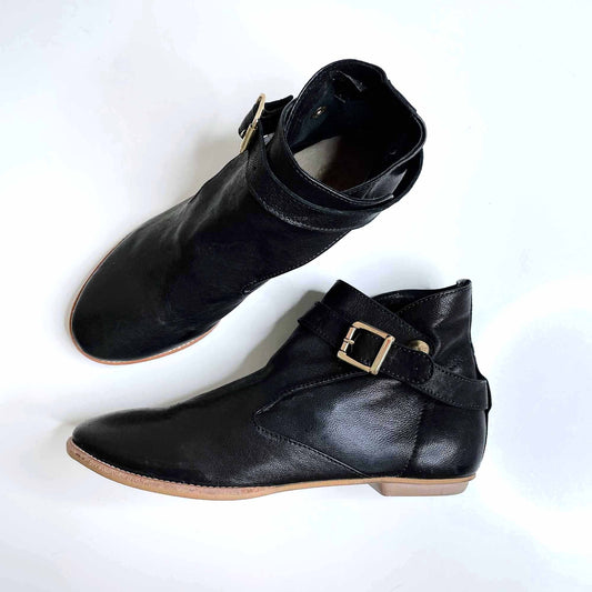 house of harlow hollie leather booties - size 37.5
