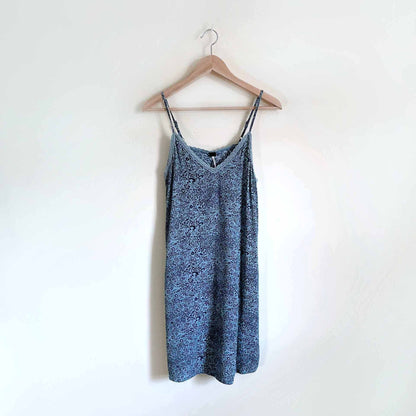 Harlow floral slip dress with crochet lace trim - size Small