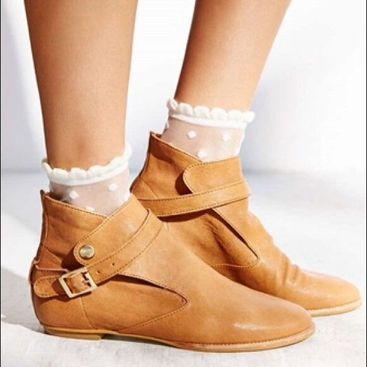 house of harlow hollie leather booties - size 37.5