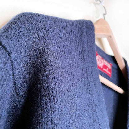 harvard university wool varsity H cardigan sweater - size large