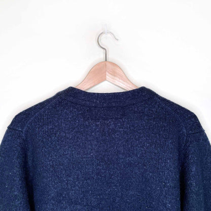 harvard university wool varsity H cardigan sweater - size large