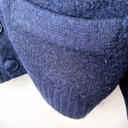 harvard university wool varsity H cardigan sweater - size large