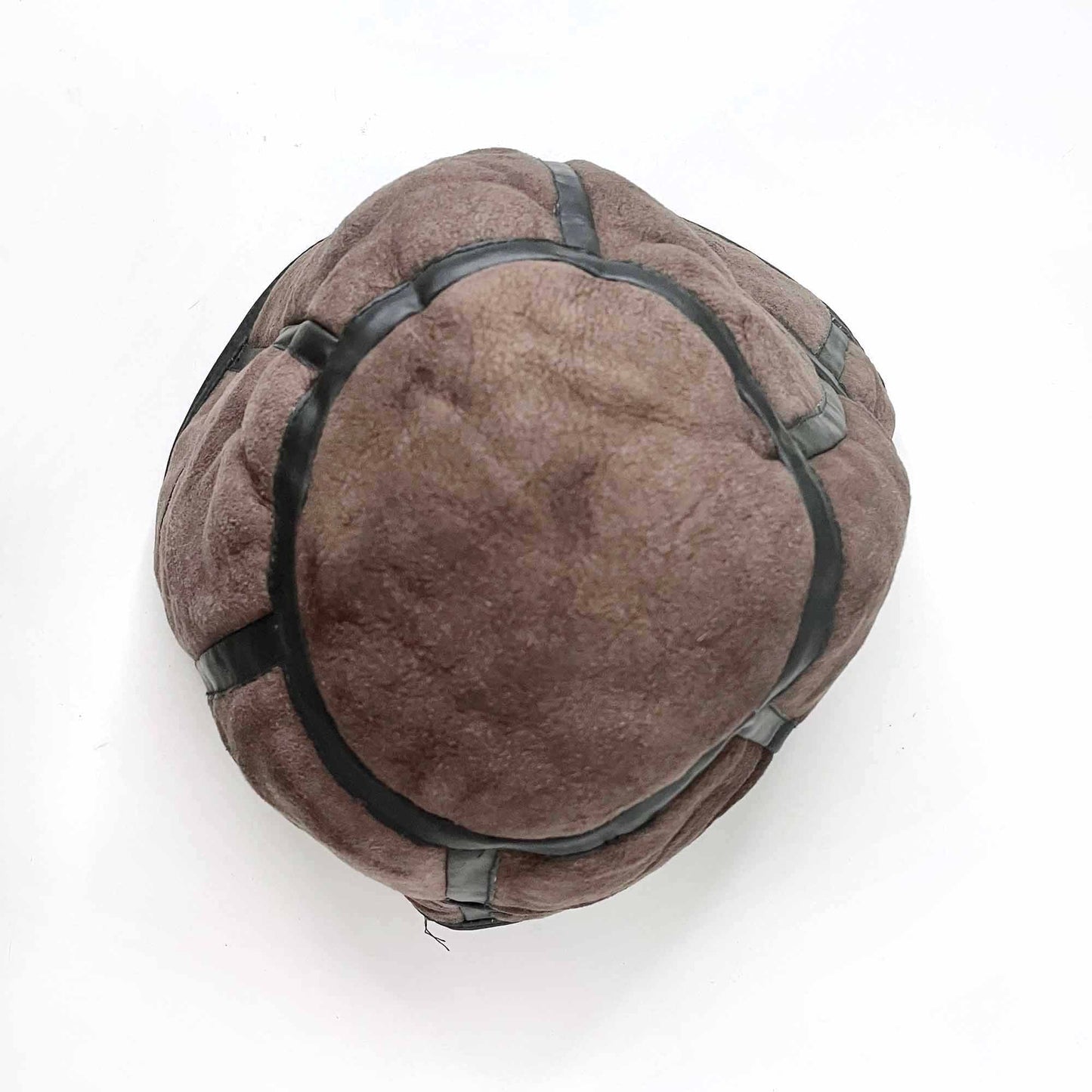 vintage brown sheepskin bucket hat - os