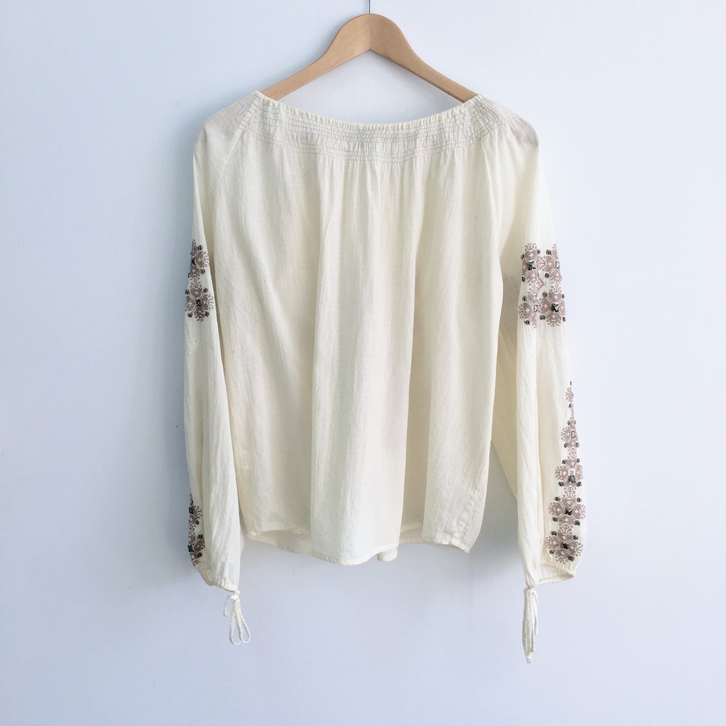 Haute Hippie Embroidered Gypsy Blouse - size Small
