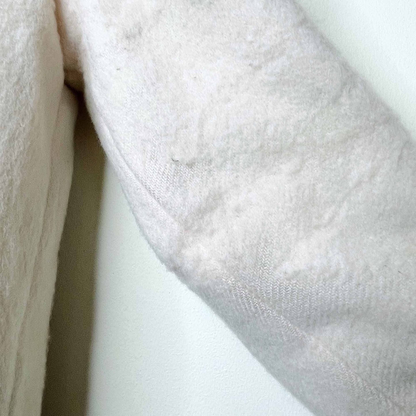 vintage hudson's bay company natural wool leather igloo scene parka with fox fur hood - size 16