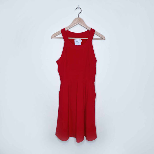 HD in Paris high neck crepe mini dress - size 6P