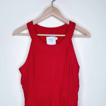 HD in Paris high neck crepe mini dress - size 6P