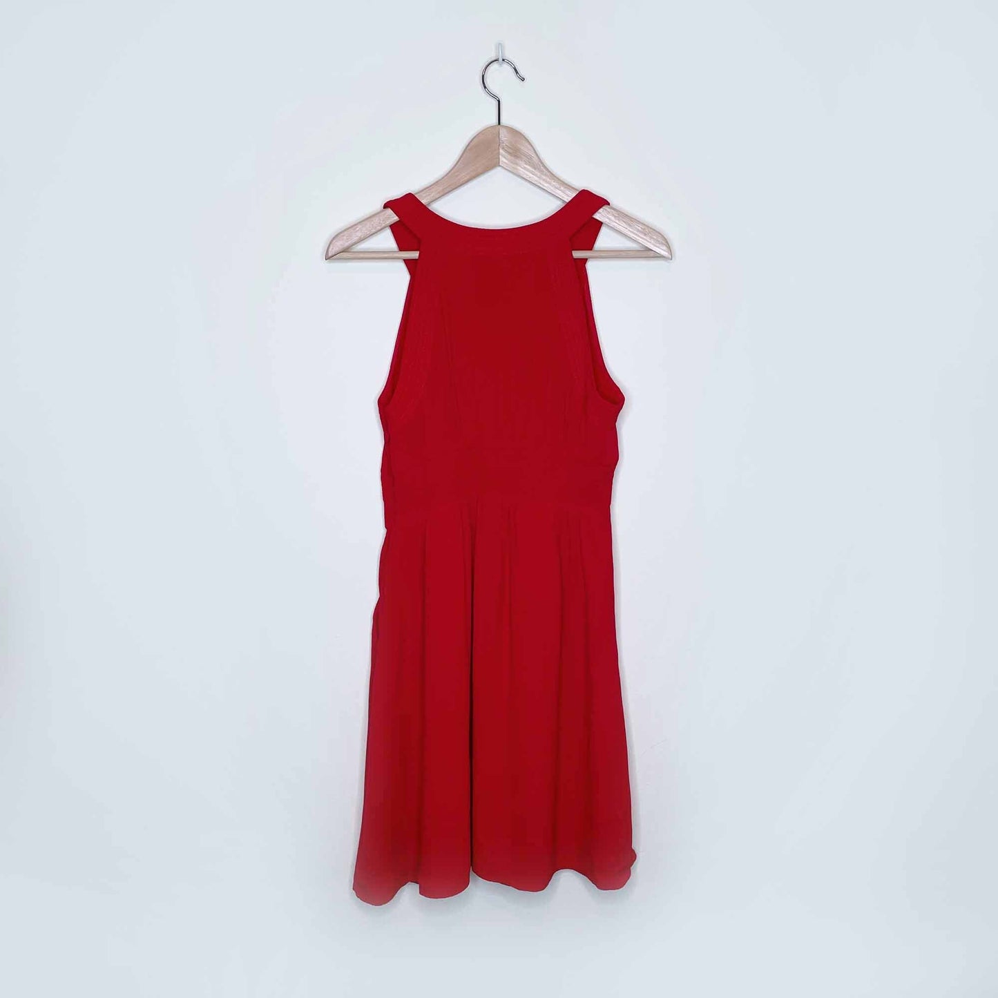 HD in Paris high neck crepe mini dress - size 6P