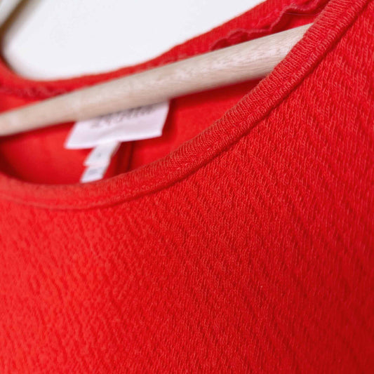 hd in paris textured contrast sleeveless top - size medium