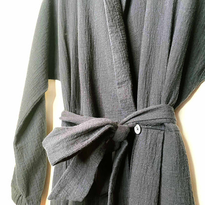 hei hei benna wrap black gauzy cotton jumpsuit - size xs