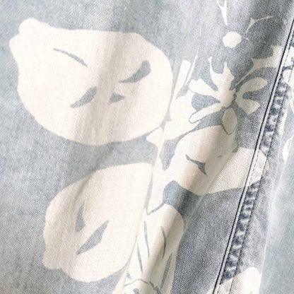 hei hei bleached floral denim duster jacket - size medium