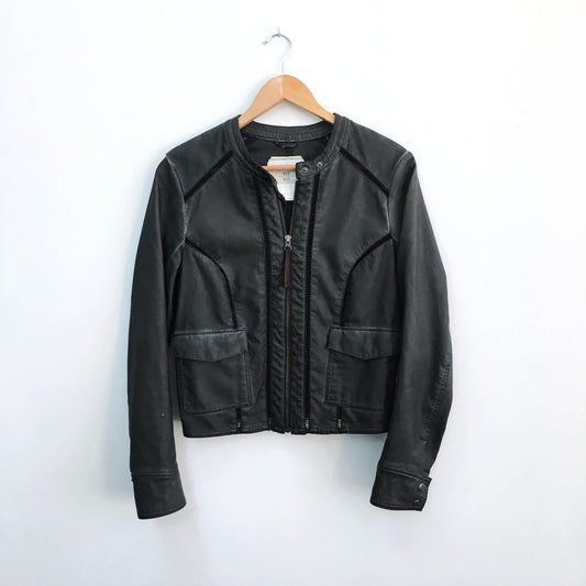 Hei Hei Vegan Leather Bomber - size Small
