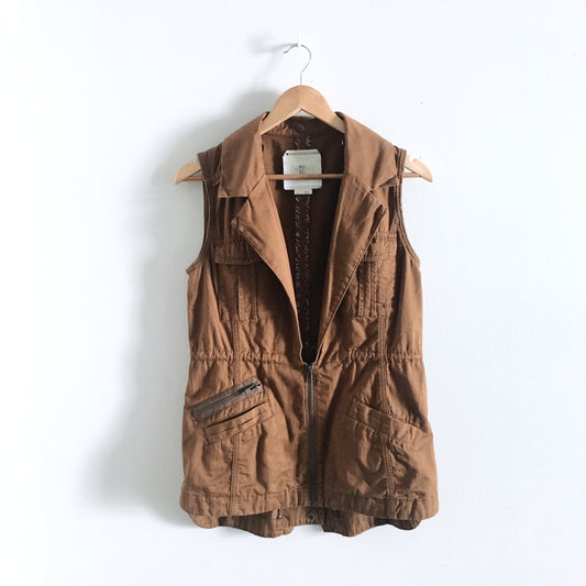 Hei Hei Cognac Utility Vest - size xs