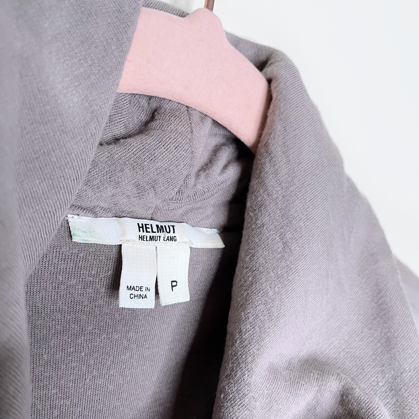 helmut lang grey villous asymmetrical zip moto cardigan jacket - size small