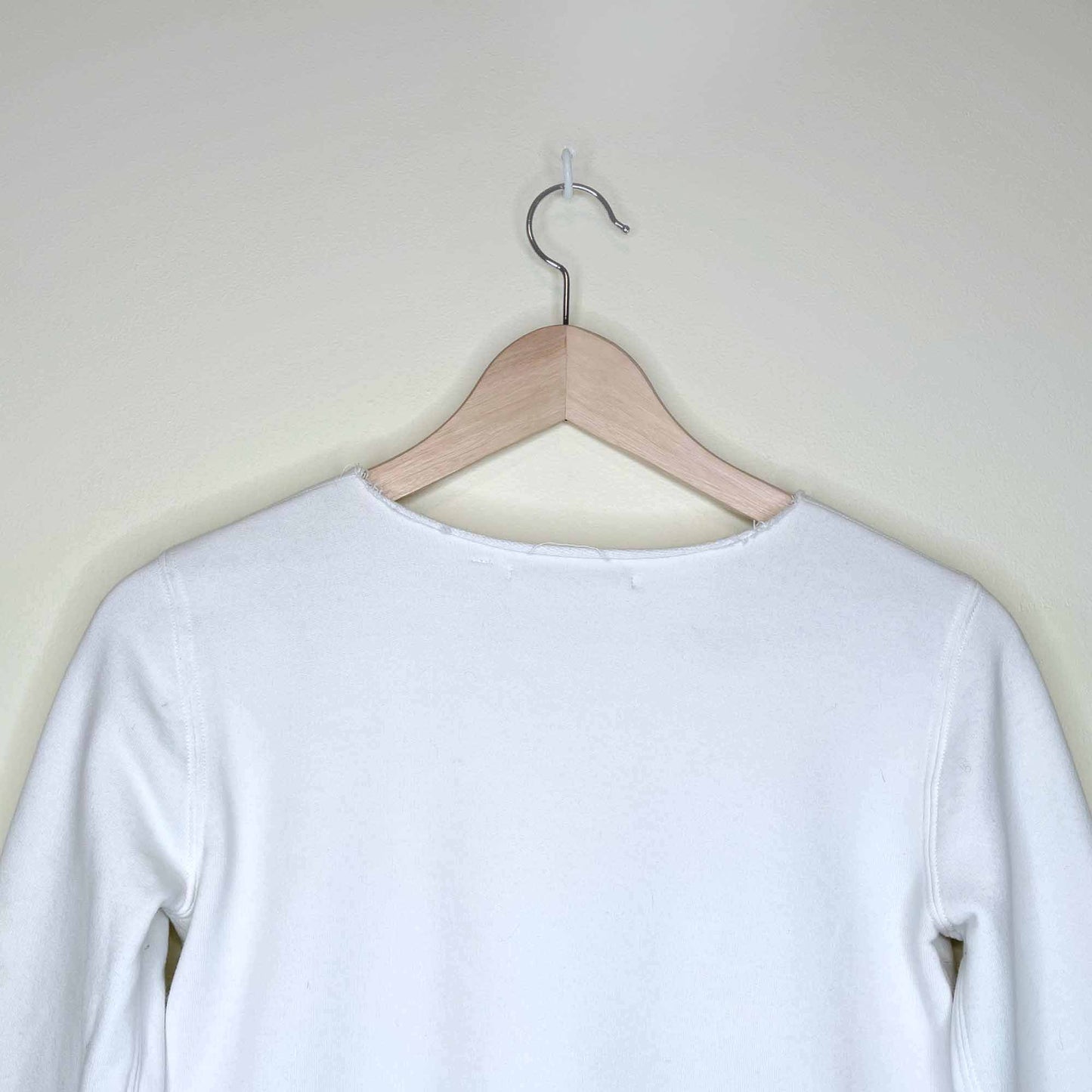 helmut lang raw edge crewneck sweatshirt - size xs