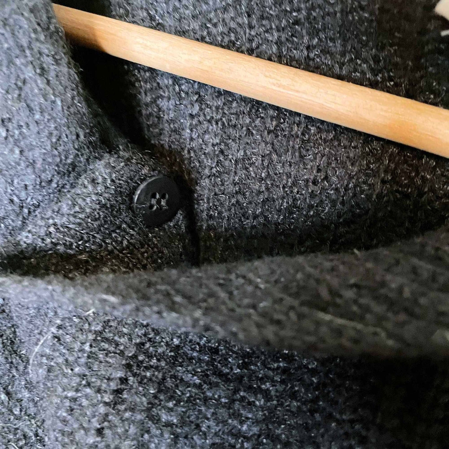 helmut lang boiled wool asymmetrical hooded vest - size medium