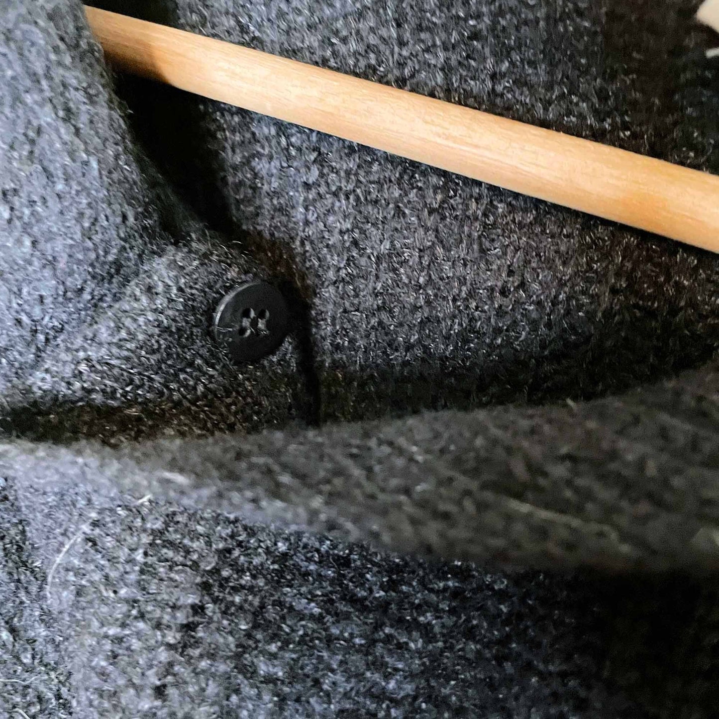 helmut lang boiled wool asymmetrical hooded vest - size medium