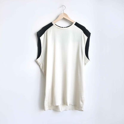 Helmut Lang silk crepe oversized top - size Large