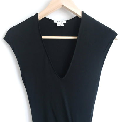 Helmut Lang asymmetrical draped knotted jersey dress - size xs (P)