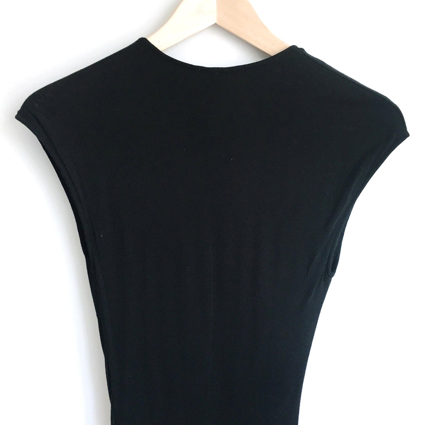 Helmut Lang asymmetrical draped knotted jersey dress - size xs (P)