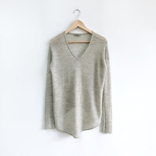 Helmut Lang Fine Alpaca V Neck Sweater - size Small