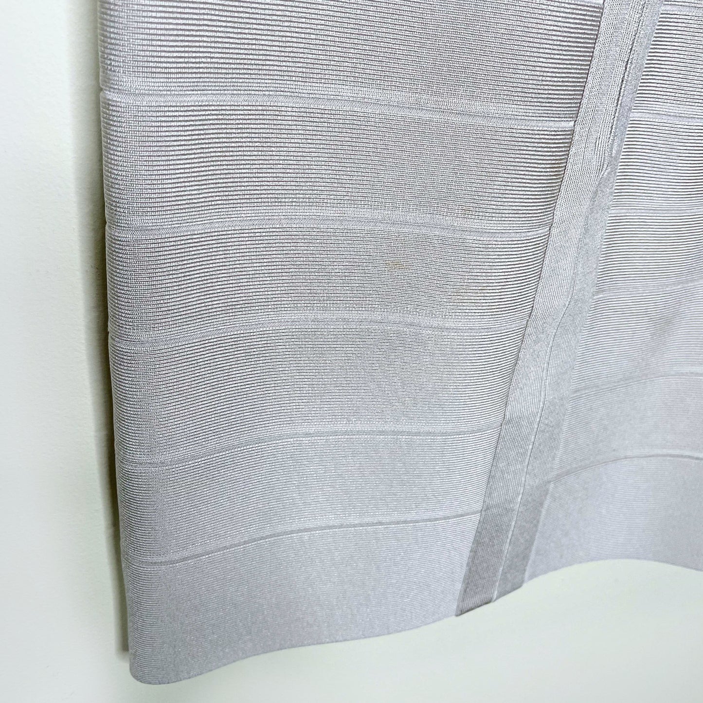 herve leger stone halter bandage mini dress - size small